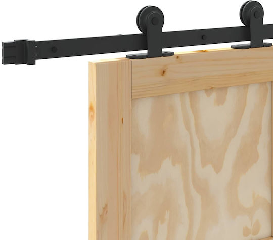 Sliding Door Orkdal Natural 86 x 198.5 cm Solid Pine Wood 3445492 Brown
