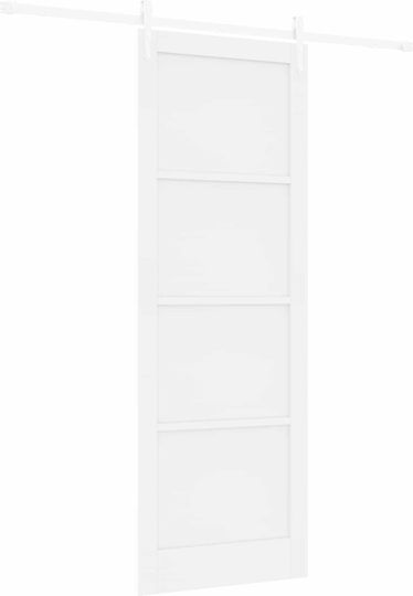 Плъзгаща Се Врата Orkdal Бяла 83 X 232 См Масивно Дърво Бор 3445590 Бяла