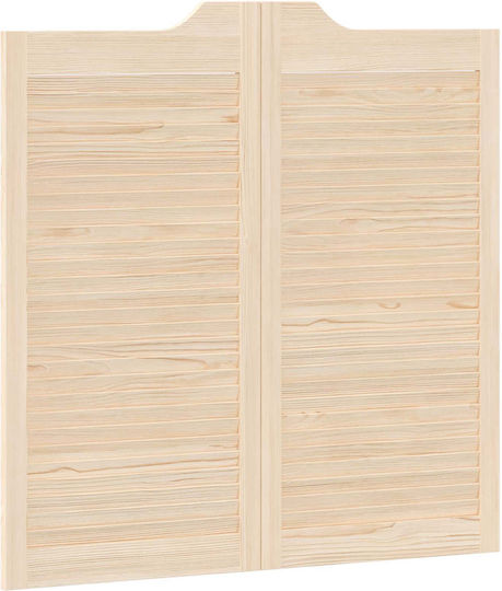 Swing Türen 2 Stück Natur Massivholz Kiefer 42047172 Braun