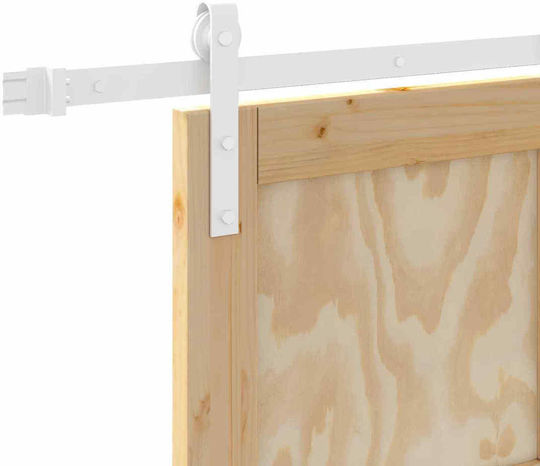 Vidaxl Ușă Glisantă Lemn Natural Alb 61 X 198,5 Cm