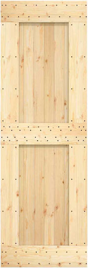 Vidaxl Sliding Door Natural Black 70 x 210 Cm