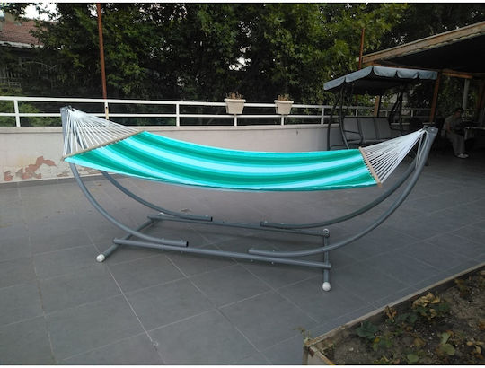 SteweHome Collapsible Hammock Stand Metallic Adjustable Hammock Stand Made Of Metal 360x275cm