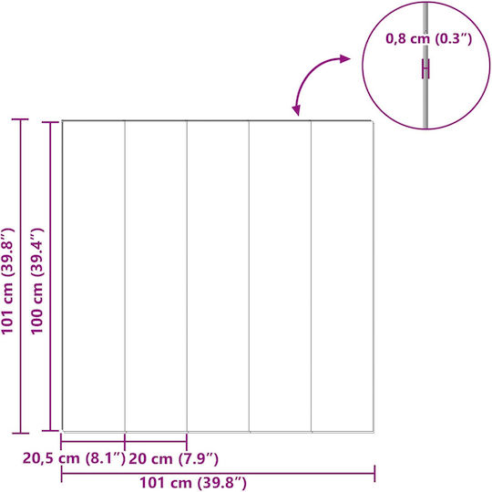 vidaXL Laminate Flooring 8mm 42034084