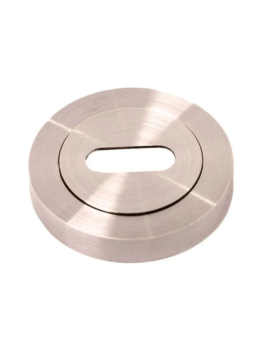 Intesa Middle Door Lever With Silver Rosette