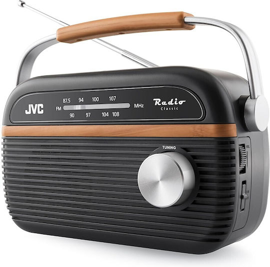 JVC RA-E215G Επιτραπέζιο Ραδιόφωνο Ρεύματος Γκρι