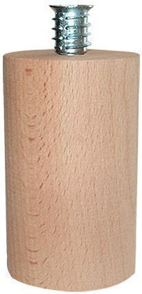 Morseto 108 Hölzernes Möbelbein Für Bett 5x5x10,5cm Unlackiert 10,5