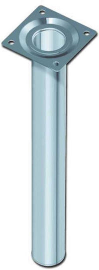 Picior Metalic Pentru Mobilier Potrivit Pentru Masă / Măsuță 3x3x60cm Argintiu