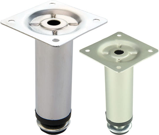 FFG Metallic Furniture Leg with Regulator 3x3x8cm Silver