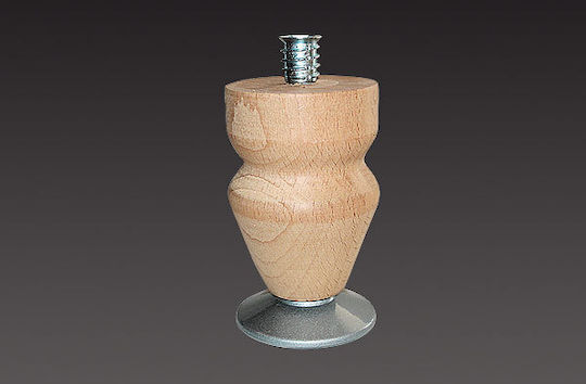 Morseto A112 Wooden Furniture Leg 6.2x6.2x10cm Raw 10