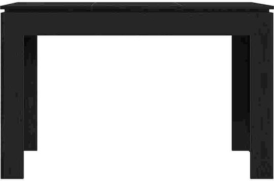 Τραπέζι Τραπεζαρίας Ξύλινο Μαύρη Δρυς 120x60x76εκ.