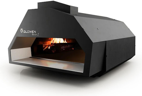 Glowen Wood Traditional Pizza Oven Black