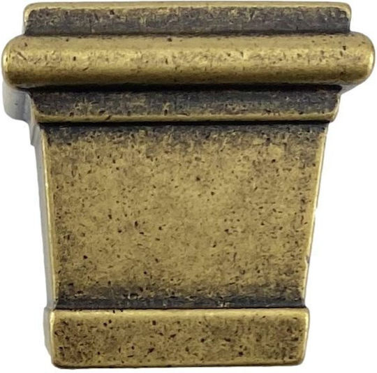 Furniture Legs Base Bosetti Marella 45980-30 Gold Patina Florence 3.8x3.7cm