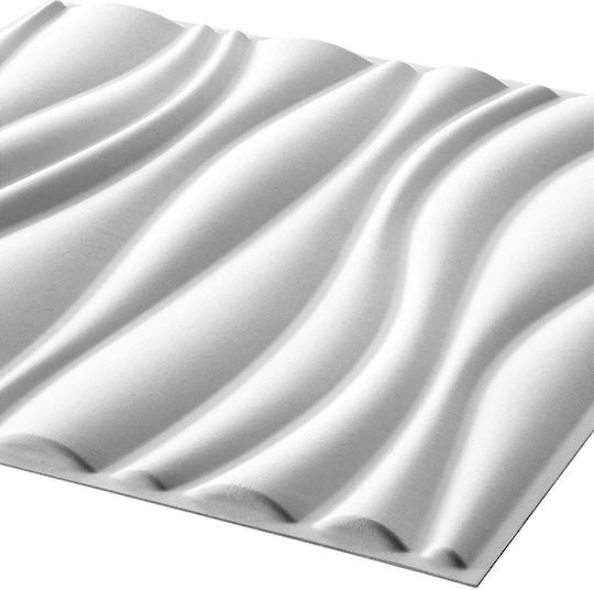 3D Πάνελ Τοίχου Λευκό 50x50x1.75εκ. 12τμχ 3D Πάνελ Τοίχου Λευκό 50x50x1.75εκ. 12τμχ