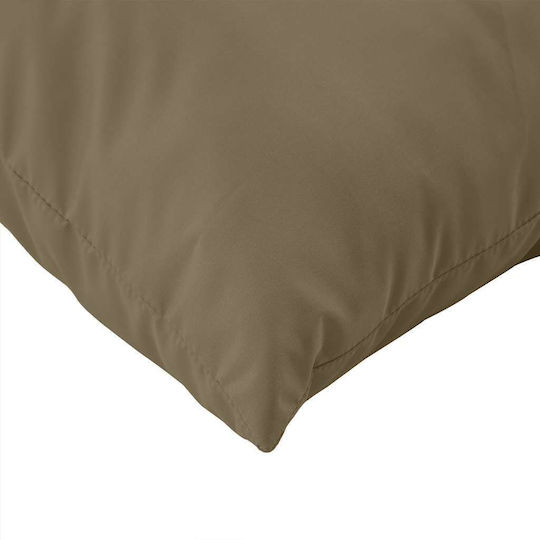 vidaXL Garden Chair Cushions with Backrest Taupe 3 Pieces