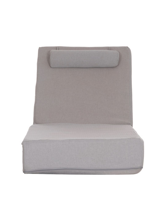 HomeMarkt Waterproof Sunbed Cushion with Backrest Olefin Fishbone