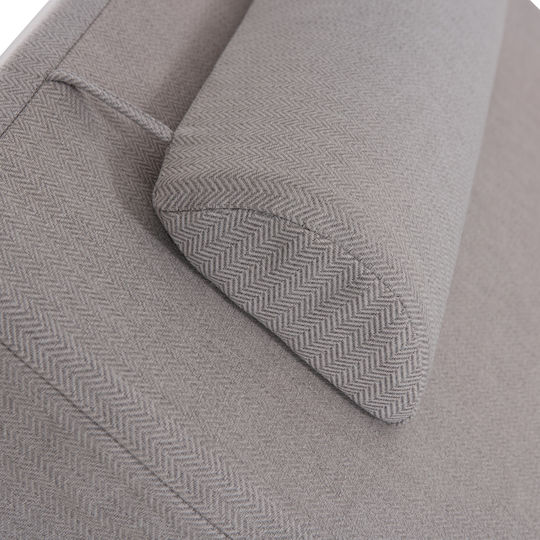 HomeMarkt Waterproof Sunbed Cushion with Backrest Olefin Herringbone