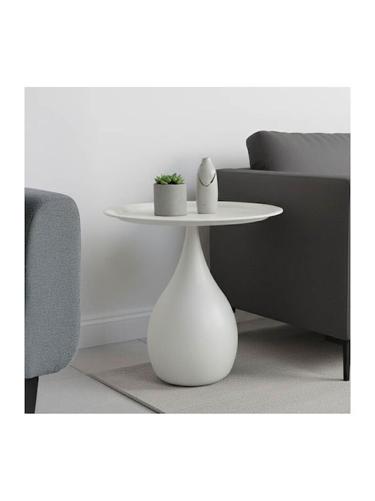 Round Side Table Samino Metal Blue L39xW39xH42cm.