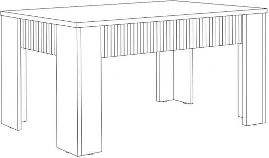 Rectangular Central Coffee Table Alicante Wooden with Drawers Natural Canella Oak M100xW50xH47cm