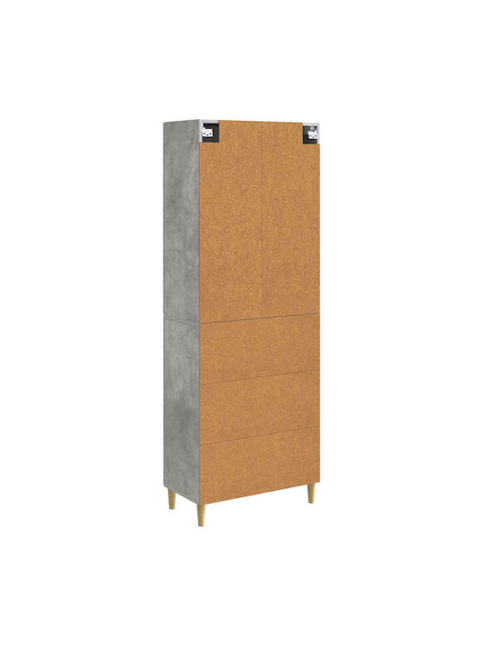 Βιβλιοθήκες Γκρι Σκυροδέματος (2τμχ) 66x34.5x95εκ.