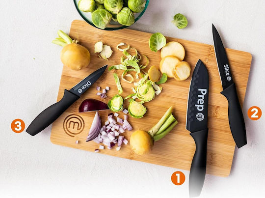 MasterChef Essential Комплект Ножове от Неръждаема Стомана 3 Бройки