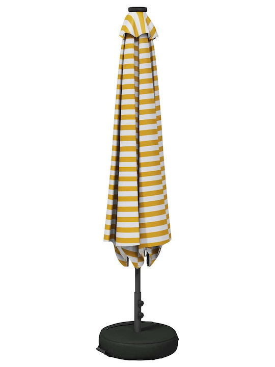 Round Aluminum Yellow Garden & Terrace Parasol Φ2.3m