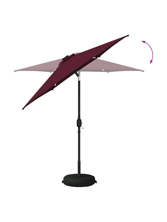 Round Aluminum Turquoise Parasol Φ2.3m