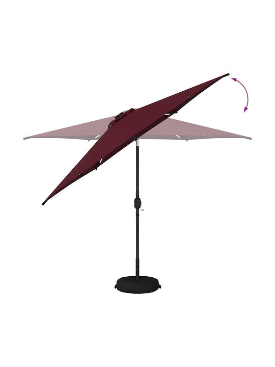 Round Aluminum Turquoise Parasol Φ3m