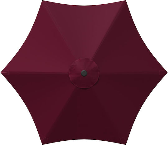Umbrelă Rotundă Din Aluminiu Turcoaz Φ3xÎ2,35m