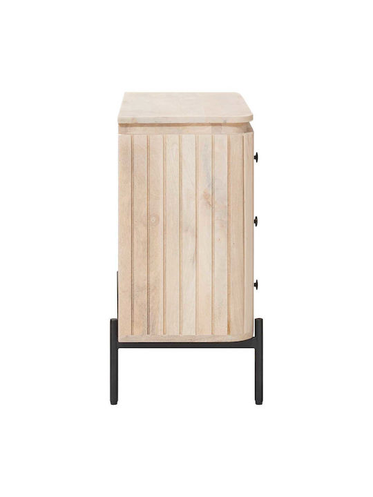 Wooden Bedroom Chest of Drawers With 3 Drawers 70x30x65cm