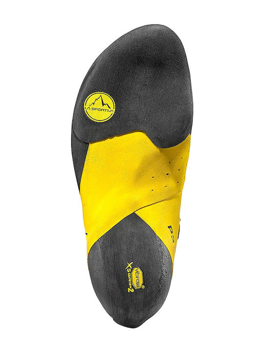 La Sportiva Solution Comp Pantofi de Escaladă Asimetrici pentru Copii Galbeni