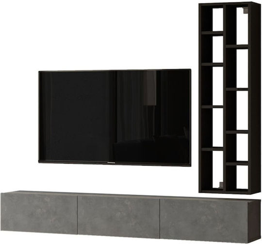 Bibliotecă Living Gri M175xL27xÎ145cm