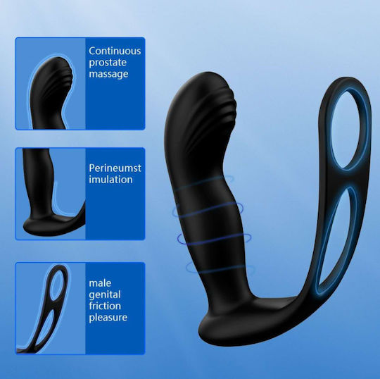 Aph Cock Ring Penis Anal Vibrator Cl-16-18-β