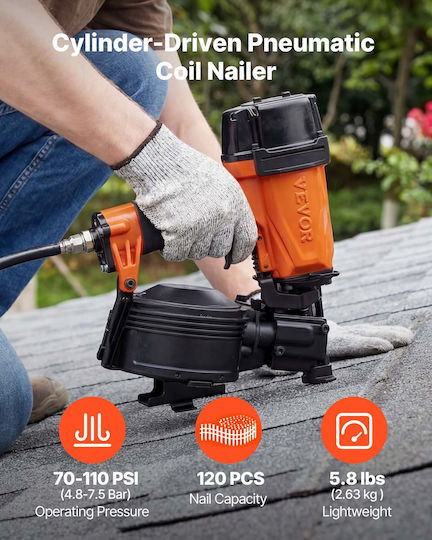 Vevor Професионален Пневматичен Кърфотик За Покрив Cn45n 15° 19-45mm Qdjpdqqgsosciykm9001v0