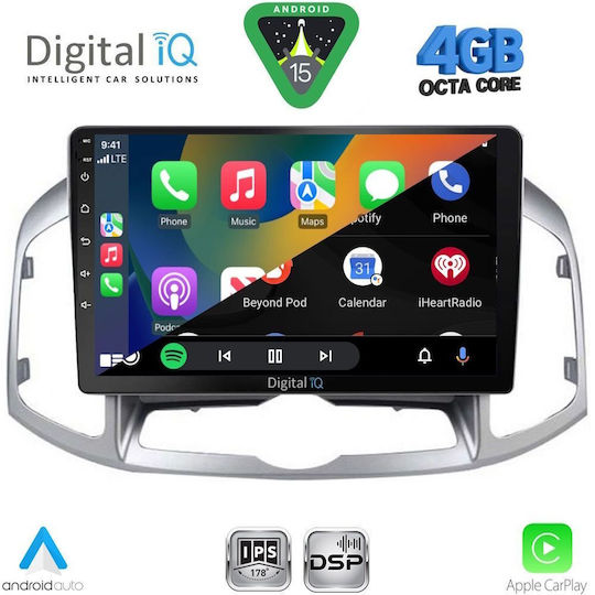 Digital IQ Ηχοσύστημα Αυτοκινήτου για Chevrolet Captiva 2012-2018 (Bluetooth/USB/WiFi/GPS/Apple-Carplay/Android-Auto) με Οθόνη Αφής 10"