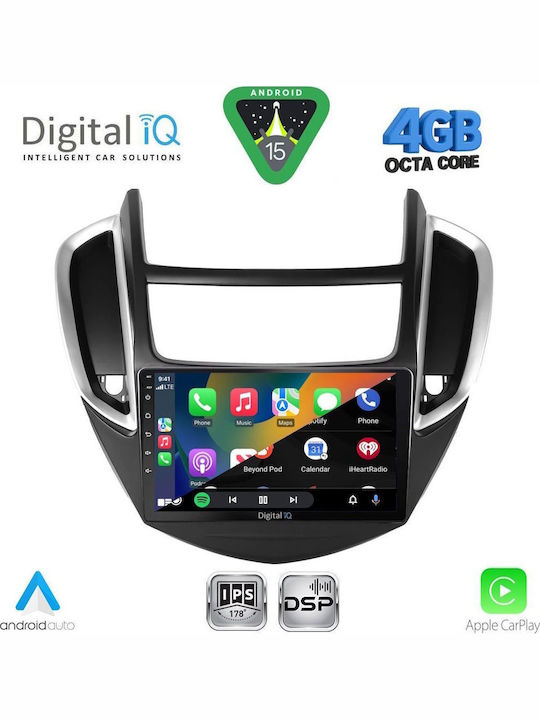 Digital IQ Car Audio System for Chevrolet Trax 2014-2022 Bluetooth USB WiFi GPS Apple CarPlay Android Auto with 9" Touch Screen