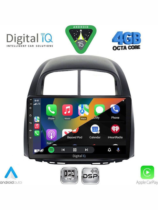 Digital IQ Ηχοσύστημα Αυτοκινήτου για Daihatsu Sirion 2006-2012 (Bluetooth/USB/WiFi/GPS/Apple-Carplay/Android-Auto) με Οθόνη Αφής 10"