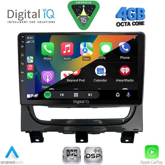 Digital IQ Car Audio System for Fiat Strada 2012-2020 Bluetooth USB WiFi GPS Apple CarPlay Android Auto with 9" Touch Screen