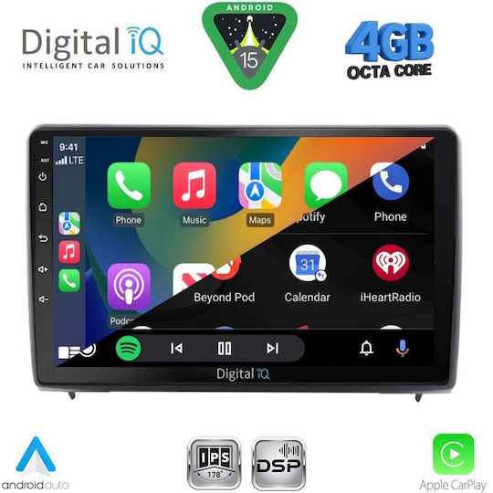 Digital IQ Car Audio System for Ford EcoSport 2012-2018 Bluetooth USB WiFi GPS Apple CarPlay Android Auto with 9" Touch Screen
