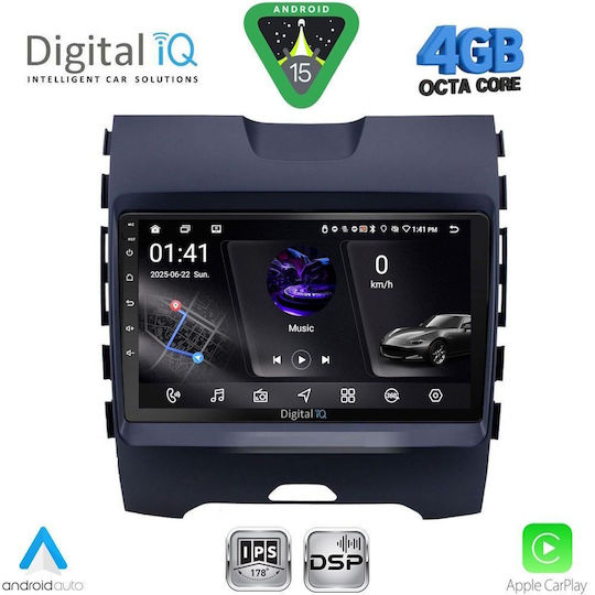 Digital IQ Car Audio System for Ford EcoSport 2012-2018 Bluetooth USB WiFi GPS Apple CarPlay Android Auto with 9" Touch Screen