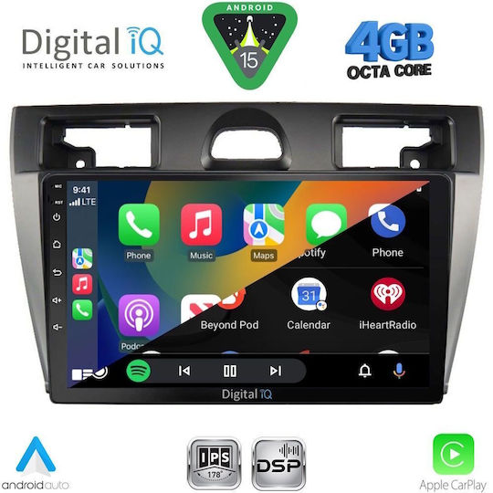 Digital IQ Car Audio System for Ford EcoSport 2012-2018 Bluetooth USB WiFi GPS Apple CarPlay Android Auto with 9" Touch Screen