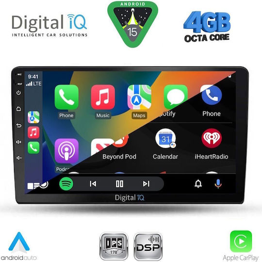 Digital IQ Ηχοσύστημα Αυτοκινήτου για Ford Fiesta 2018 (Bluetooth/USB/WiFi/GPS/Apple-Carplay/Android-Auto) με Οθόνη Αφής 10"