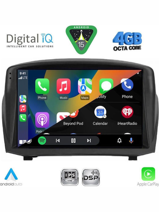 Digital IQ Car Audio System for Ford EcoSport 2012-2018 Bluetooth USB WiFi GPS Apple CarPlay Android Auto with 9" Touch Screen
