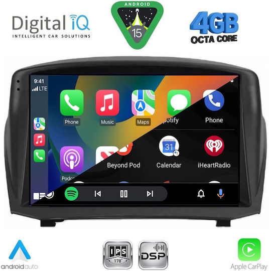 Digital IQ Car Audio System for Ford EcoSport 2012-2018 Bluetooth USB WiFi GPS Apple CarPlay Android Auto with 9" Touch Screen