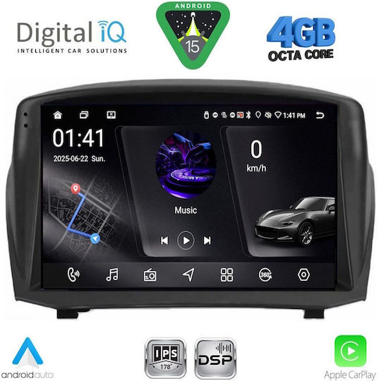 Digital IQ Car Audio System for Ford EcoSport 2012-2018 Bluetooth USB WiFi GPS Apple CarPlay Android Auto with 9" Touch Screen