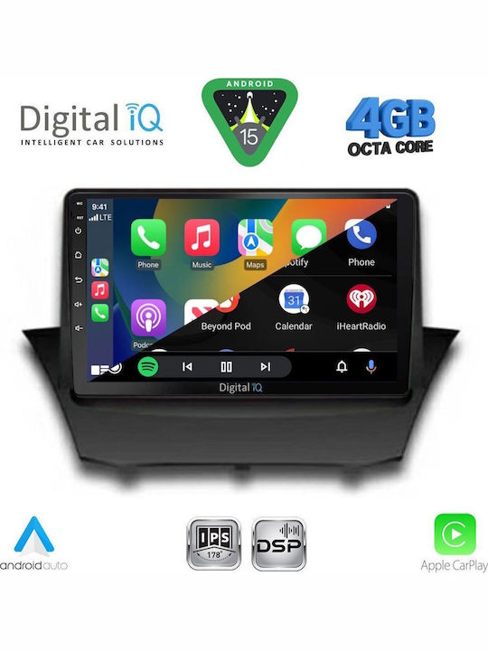 Digital IQ Car Audio System for Ford EcoSport 2012-2018 Bluetooth USB WiFi GPS Apple CarPlay Android Auto with 9" Touch Screen
