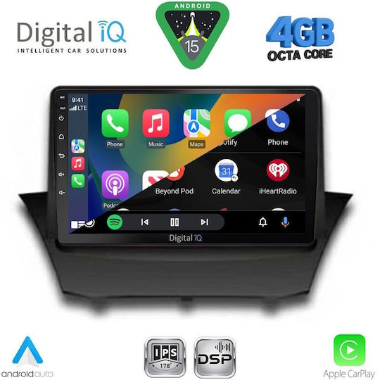 Digital IQ Car Audio System for Ford EcoSport 2012-2018 Bluetooth USB WiFi GPS Apple CarPlay Android Auto with 9" Touch Screen