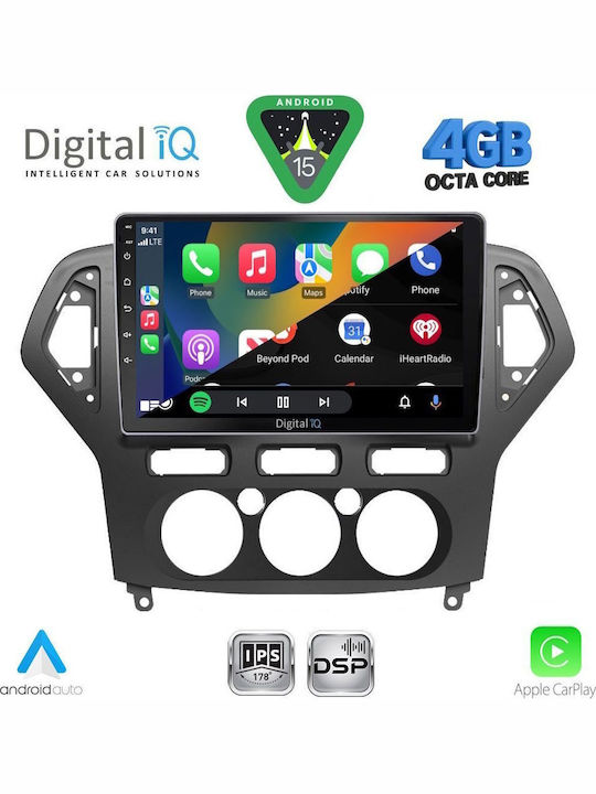 Digital IQ Ηχοσύστημα Αυτοκινήτου για Ford Kuga / C-Max 2013-2019 (Bluetooth/USB/WiFi/GPS/Apple-Carplay/Android-Auto) με Οθόνη Αφής 9"