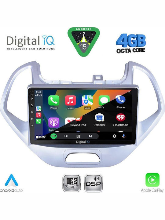 Digital IQ Car Audio System for Ford Mondeo 2011-2013 with Clima (Bluetooth/USB/WiFi/GPS/Apple CarPlay/Android Auto) with 10" Touch Screen