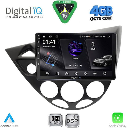 Digital IQ Car Audio System for Ford Mondeo 2011-2013 with Clima (Bluetooth/USB/WiFi/GPS/Apple CarPlay/Android Auto) with 10" Touch Screen