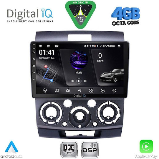 Digital IQ Ηχοσύστημα Αυτοκινήτου για Ford Transit Custom / Tourneo Custom 2013-2019 (Bluetooth/USB/WiFi/GPS/Apple-Carplay/Android-Auto) με Οθόνη Αφής 9"